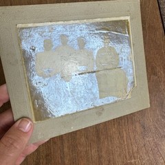 Antique Albumen Print Snapshot Cabinet Card Four Ladies of various ages
