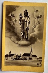 orig. CDV photo photograph lithograph around 1870 Altötting