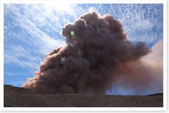 Kilauea Volcano Pu‘u ‘O‘o Cone Ash Plume Hawaii 2018 Silver Halide Photo