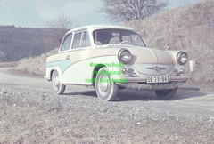 Trabant P50 – Original Colour Slide Photo – Circa 1961 – Hildburghausen Suhl – AM37_2