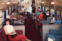 Photo Art Print of the Union Pacific Railroad’s Challenger Club Lounge ca. 1950s