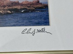 Nubble Lighthouse Photograph – Signed by Artist Andrew J. Heller – Framed