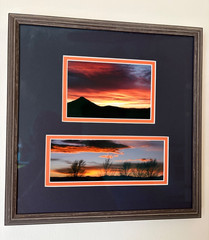 Elzbieta W Kaleta New Mexico Sunrise Photo Framed 14×14 Museum Glass