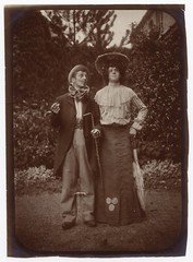 Rare French Queer portrait: drag, early LGBT history, albumen photo c. 1880
