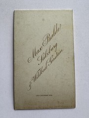orig. CDV photo photograph picture old Mr. Mann fashion around 1885 Salzburg Balde
