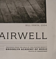 BILL IRWIN IN MY STAIRWELL SIGNED MARK SELIGER 2006 PHOTO POSTER TANASEYBERT