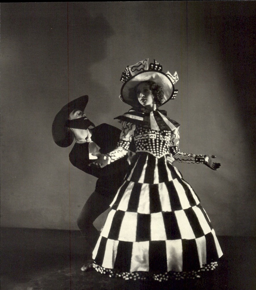 1985 1935 George Platt Lynes Dreams American Ballet Check dress Ballet Art Photo