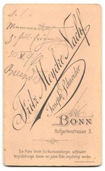 Photograph Joseph Schneider, Bonn, Hofgartenstrasse 3, elegantly dressed gentleman