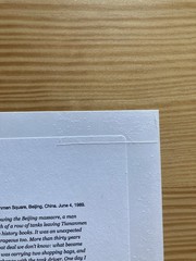 Stuart Franklin Signed Tank Man Tiananmen Square Magnum 6×6″ Paper Loss on Back