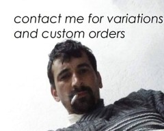 NUDE MALE PORTRAIT #1222-347 -GREEK MEN SERIES -free shipping in usa