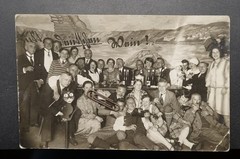 Photo Portrait Rhineland Inn Wine Sign Germany Cat Figurine Advertising Pk