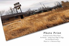 Abandoned Motel Photography Print: Texas Panhandle Route 66 Roadside Photo