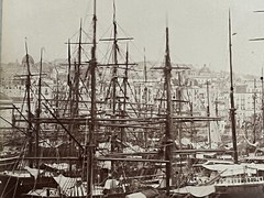 2 Album Photo Giacomo Brogi Circa 1870 Port Naples Napoli Italy 25x19cm (11+12)