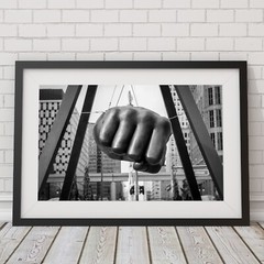 Joe Louis Fist Printed Photo, Downtown Detroit Photography Wall Art