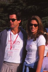 Dia Pierce Brosnan and Cindy Crawford 1996 KB Format Photographer P14-24-4-2