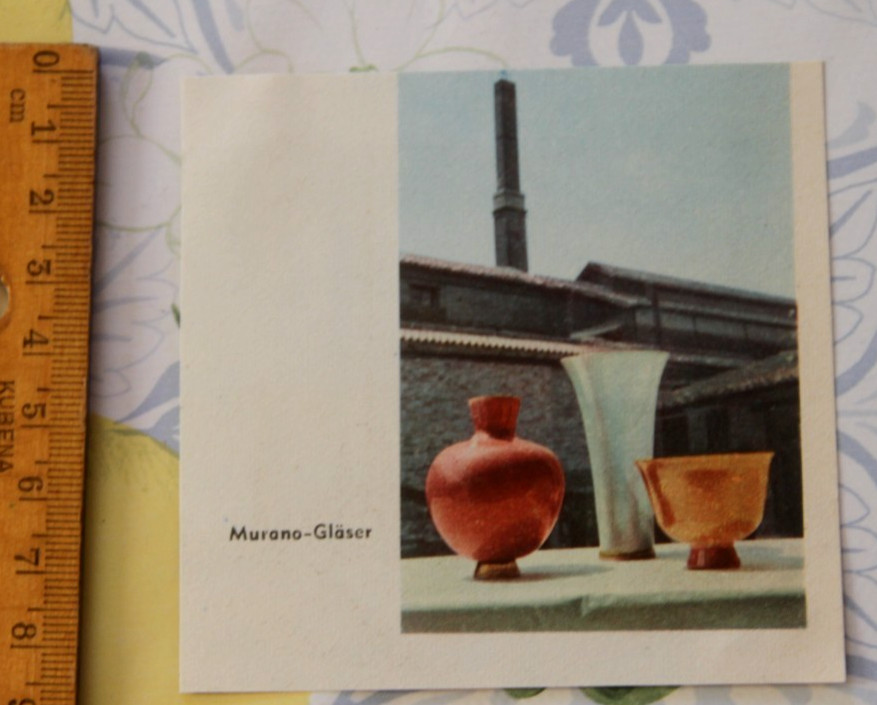 Photo magazine Murano glass cutout 1959 vintage BD