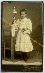orig. CDV photo photograph picture old child children fashion around 1890 Furth forest communion