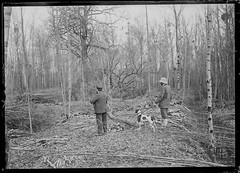 Vintage Black And White Photo Glass Plate Negative 6X9 Cm Men Hunting France