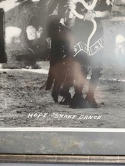 Large Native American Framed & Matted B&W Photograph Snake Dance 27″ x 24″