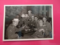Old Photo Vintage Antique Beer Men Hat Man Old Photo Beer Music Party Men