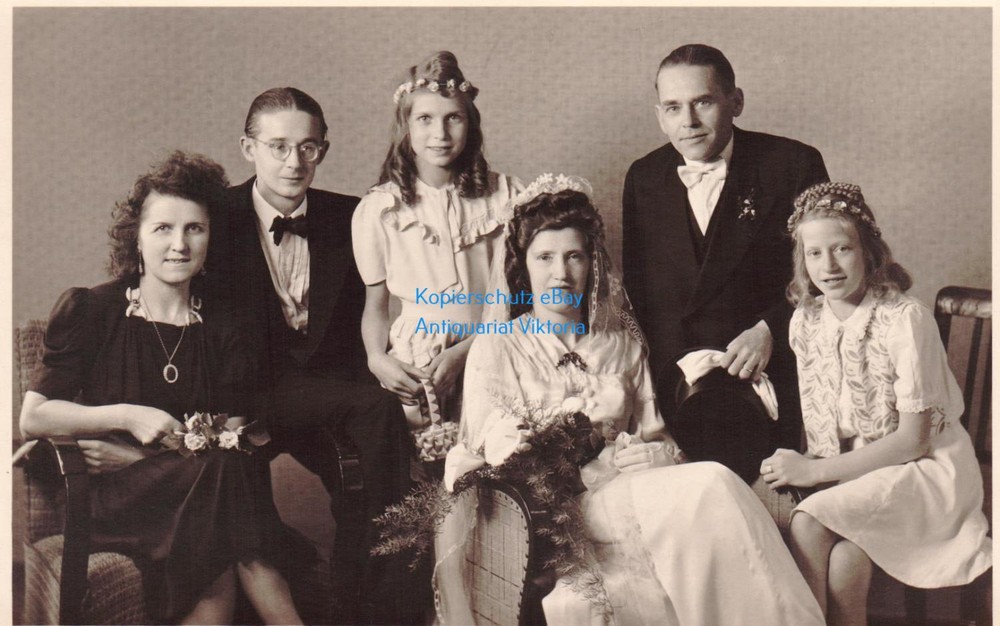 Photo Postcard Wedding Photo Unknown Location