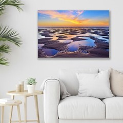 Oregon Coast, Beach Sunset, Abstract Art, Fine Art Photo on Metal, Canvas, Paper