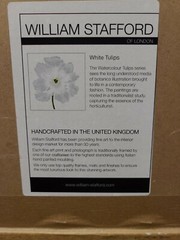 William Stafford Numbered Limited Edition Framed Art – White Tulips