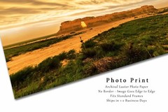 Stormy Sky at Sunset at Monument Rocks Kansas Photography Print