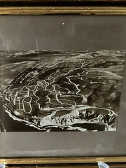Old framed photo of Malaga Cove and Montemalaga CA 1927