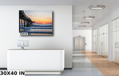 Piering into the Sunrise Ocean limited edition nature wall decor photography