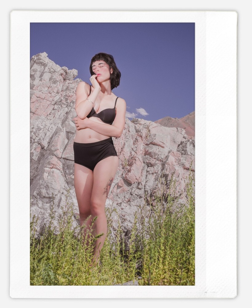 Art model Olive Glass Instax Wide Instant Film Print