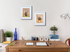 11×14 Picture Frame Set of 2 Made of Solid Wood Photo Frames with Real Glass …
