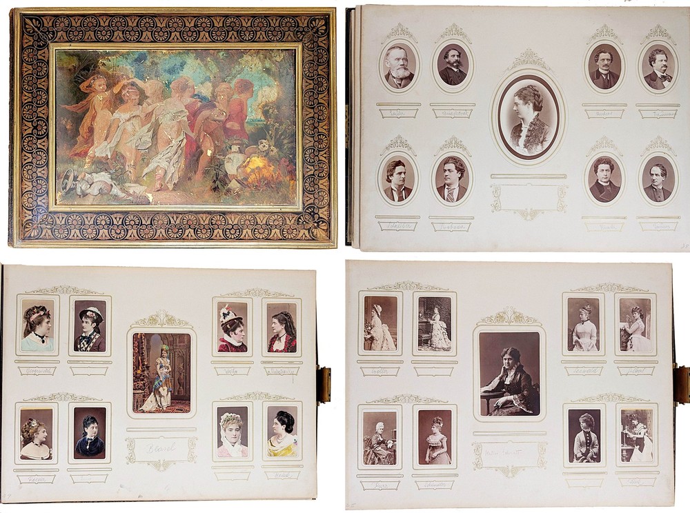 Photo Album / Theatre Actors Opera Singer CDV Photography 19th century