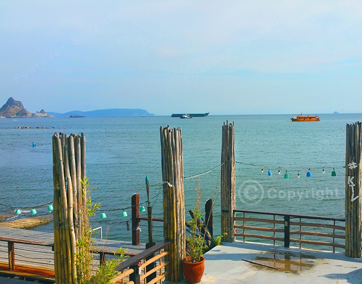 Seaside Restaurant Bataan Philippines, Desktop Wallpaper Non-AI Digital Photo