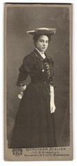 Photograph E. Kregeloh, Mannheim, Kunststraße N°. 3 N°12, Young Lady in Traditi