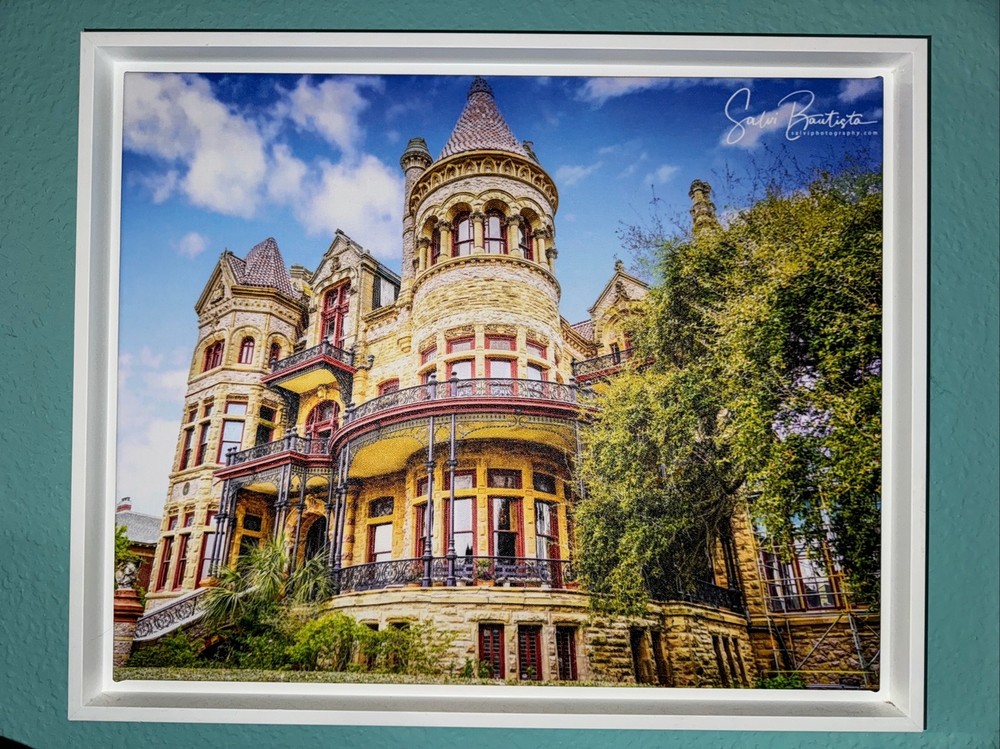 Bishop Palace – Victorian – Galveston TX – Framed Photography On Canvas 18×24