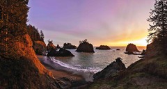 Oregon Ocean Sunset Limited edition fine art Photography Ansel Adams