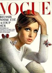 VOGUE Paris Twiggy Cover Photo Print Card 5×7 – Henry Clarke