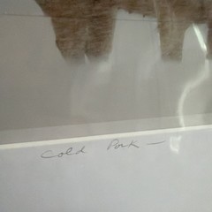 Vintage Bill Coleman Signed Numbered Matted Cold Pork Pig Photograph AMISH