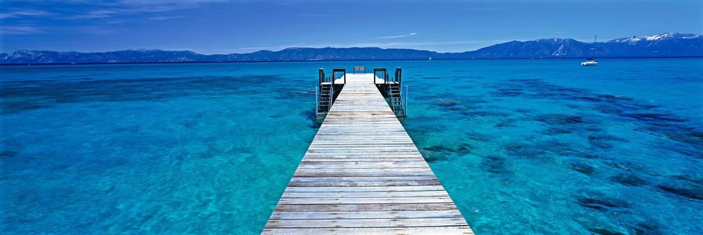 Peter Lik «Tahoe Jetty» Lake Tahoe 1M Framed Picture w/ COA