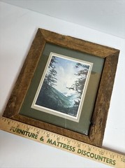 Handmade Rustic Wood Frame Landscapes Mountain Photo