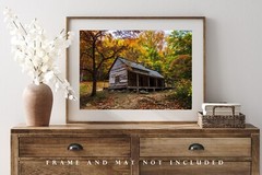 Great Smoky Mountains Photography Print – Ogle Cabin near Gatlinburg Tennessee