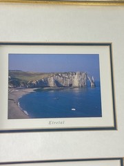 Photo Color Prints Framed & Mounted Normandy & Etretat France Glass 11×14″