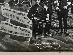 Vintage 1910-1912 German Military Photograph Patriotic Soldiers Commemorated