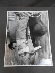 Vintage Cowboy Boot Spur Horse Abstract Art Photograph Photo Picture 11 x 14