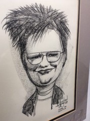 R Haugland Character Street Pencil Pen Drawing Art 1989 Pier 70 Seattle