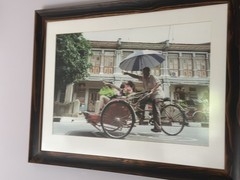 BUDAKLI Penang Beca Trishaw Limited Edition Canvas Photograph 1/3 Framed