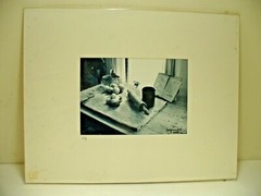 MATTED PHOTOGRAPHY The Cutting Board @MKR Farm by Larry Santucci 14×11 B&W A/P