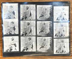 NEWLY FOUND Hendrickson PHOTO Contact Sheet Proof & Negs JUST A COWBOY & HIS DOG