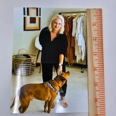 Photo Art Woman and Dog Modern Photography 5×7